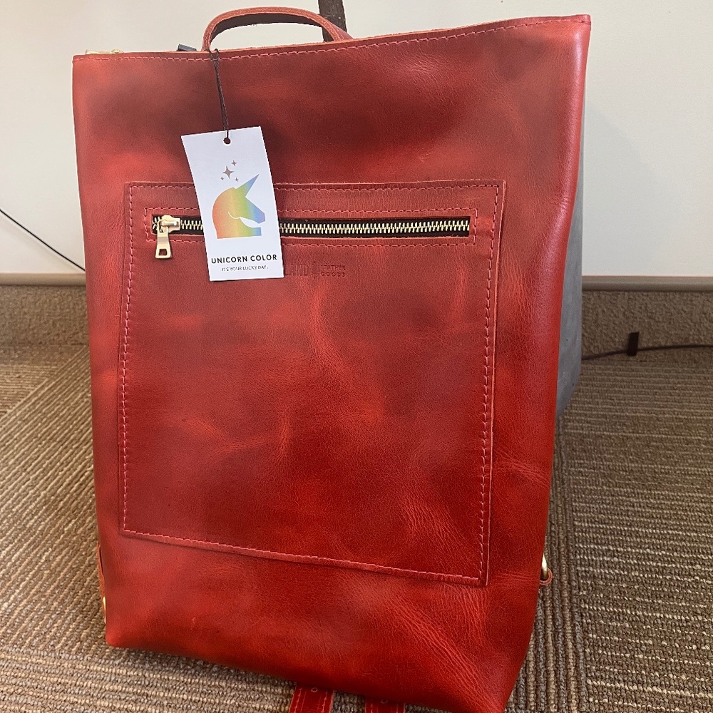 New! Portland Leather Goods Laptop Backpack
